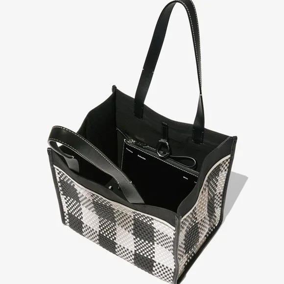 PROENZA SCHOULER Large Morris Woven Plaid Tote - Picture 3 of 9